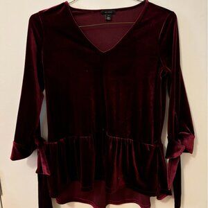 Halogen Wine-Red Velvet, Christams Party, Great Price, XS